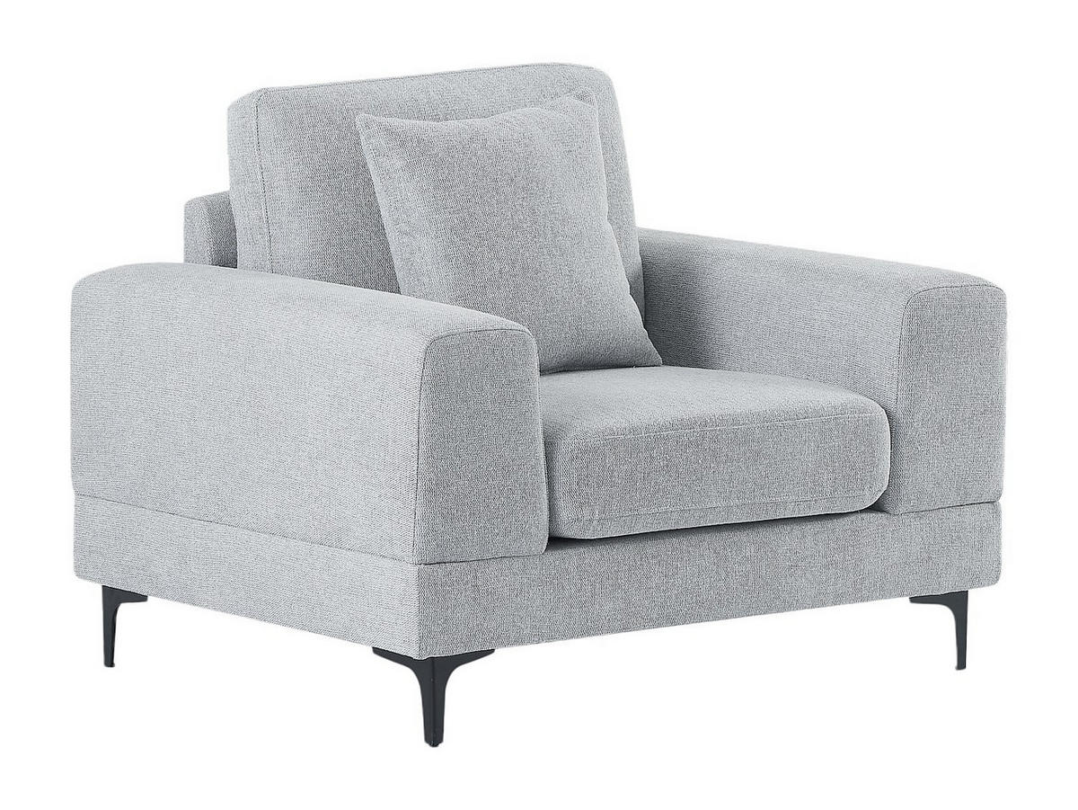 SESSEL - Strukturstoff - Hellgrau - JAMOLO - Hellgrau, Textil (107/82/89cm) - Vente-Unique