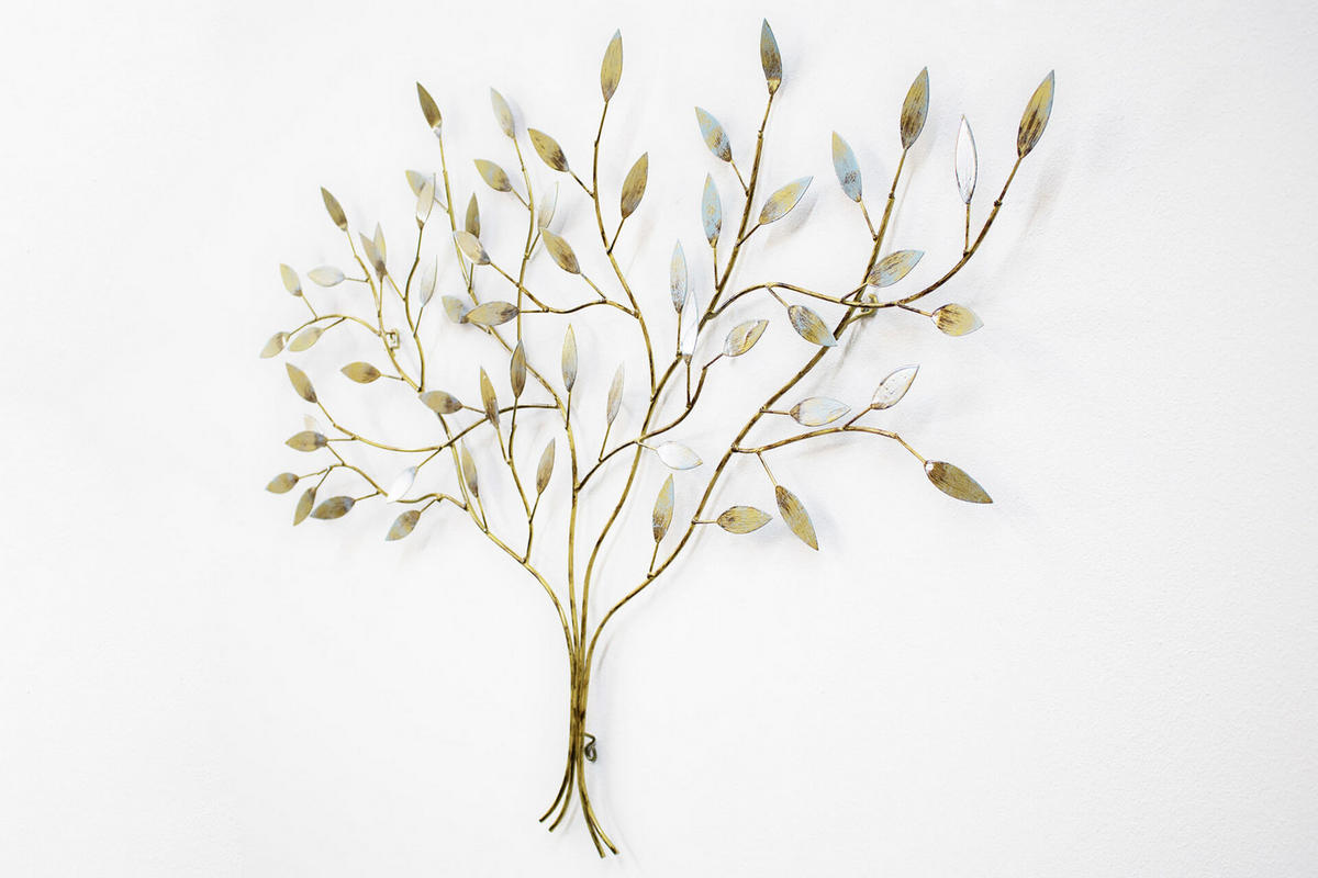 WANDDEKO Gold 103/71 cm - Goldfarben, Metall (1/71/5cm) - KUNSTLOFT