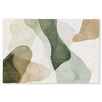 ROHOŽKA Japandi - Abstraktní - Zelená 120x80 cm - různobarevná, textil/umělá hmota (120/0.4cm) - MuchoWow