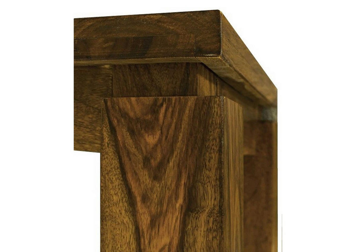BEISTELLTISCH Sheesham 40x40x45 braun lackiert METRO LIFE #166 - Braun, Holz (40/40/45cm) - Massivmoebel24