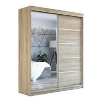 SCHWEBETÜRENSCHRANK 180 CM PIK Farbe: Sonoma - Braun, Holzwerkstoff (180/215/59.5cm) - A&J MöbelLand