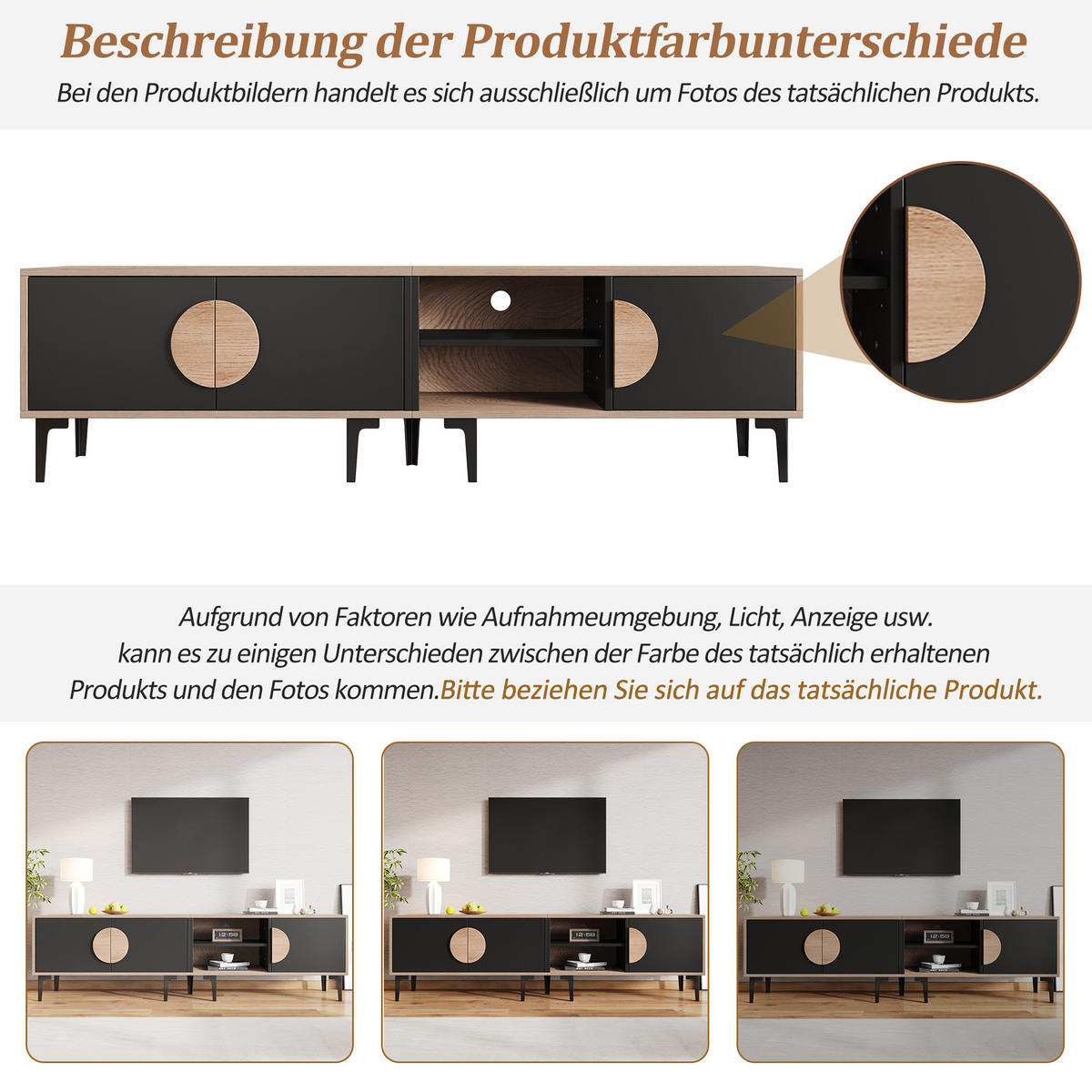 TV-SCHRANK 180x35 Lowboard 2 Türen Ablage Holz Schwarz - Schwarz, Holzwerkstoff (35/49/180cm) - FLIEKS