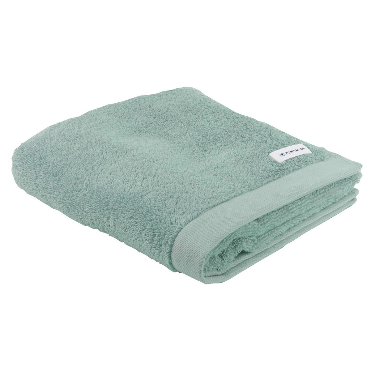 HANDTUCH-SET Color Bath, 12-tlg. Grün 100% Baumwolle - Grün, Naturmaterialien (60/120cm) - Tom Tailor