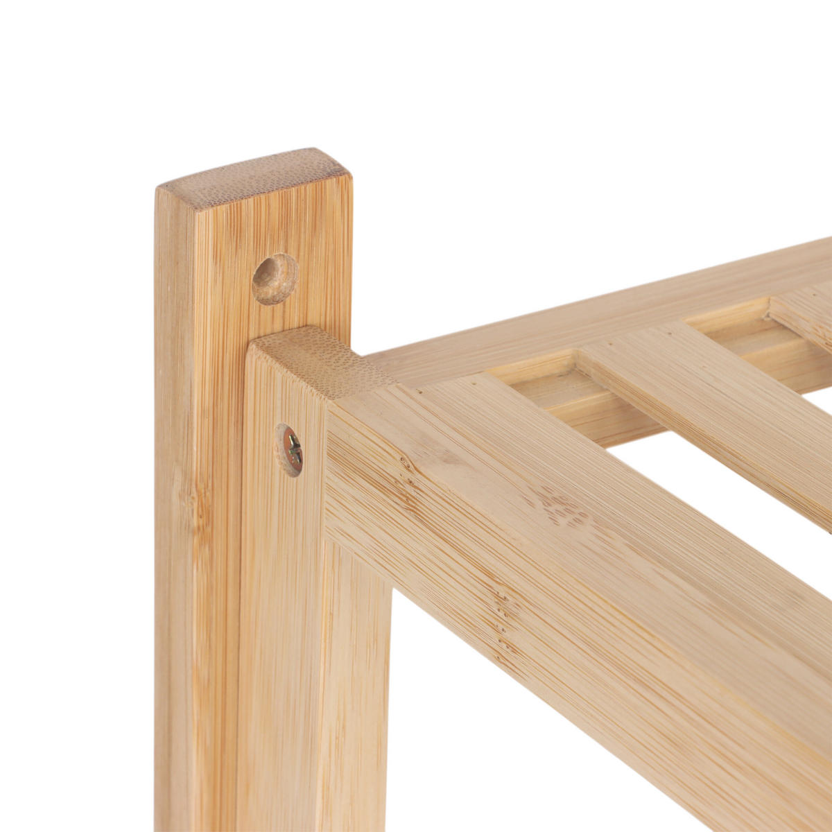 NÁSTĚNNÉ regály - světle hnědá, kov/dřevo (60/40/23.5cm) - Relaxdays