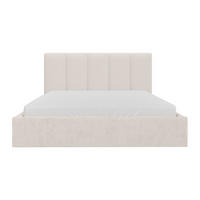 BETT mit Bettkasten - 2 Personen - stoff - beige Kilaclo - Beige, Textil (200/200cm) - Vente-Unique