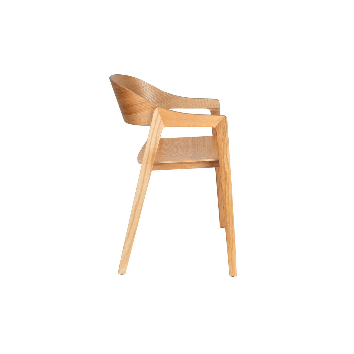 ESSZIMMERSTUHL Westlake Armlehne Natur - 2 er Set - Beige/Naturfarben, Holzwerkstoff (58/76/52cm) - Dutchbone