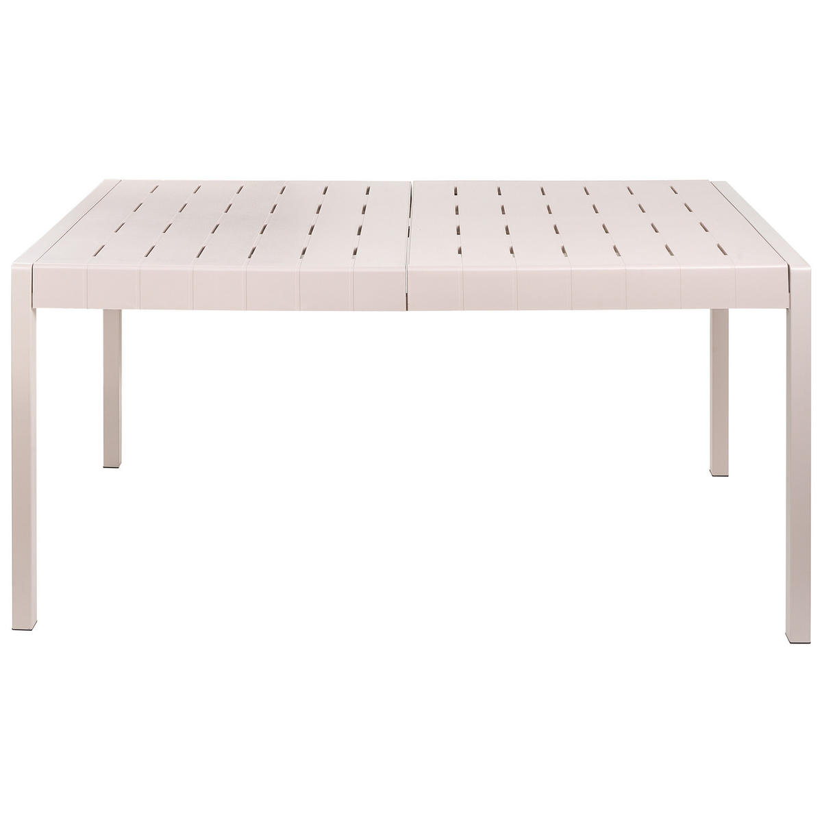 GARTENTISCH 154/84 cm Beige Bartica - Beige, Kunststoff (154/84/76cm) - Beliani
