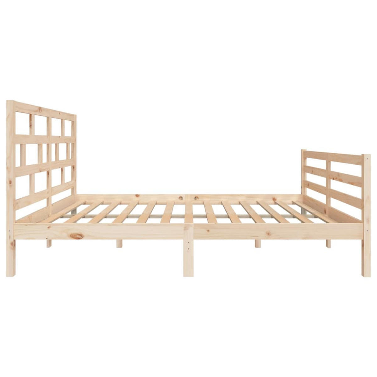 BETT Kernen 146/205.5 cm - Braun, Holz (140/200cm) - Nettlife