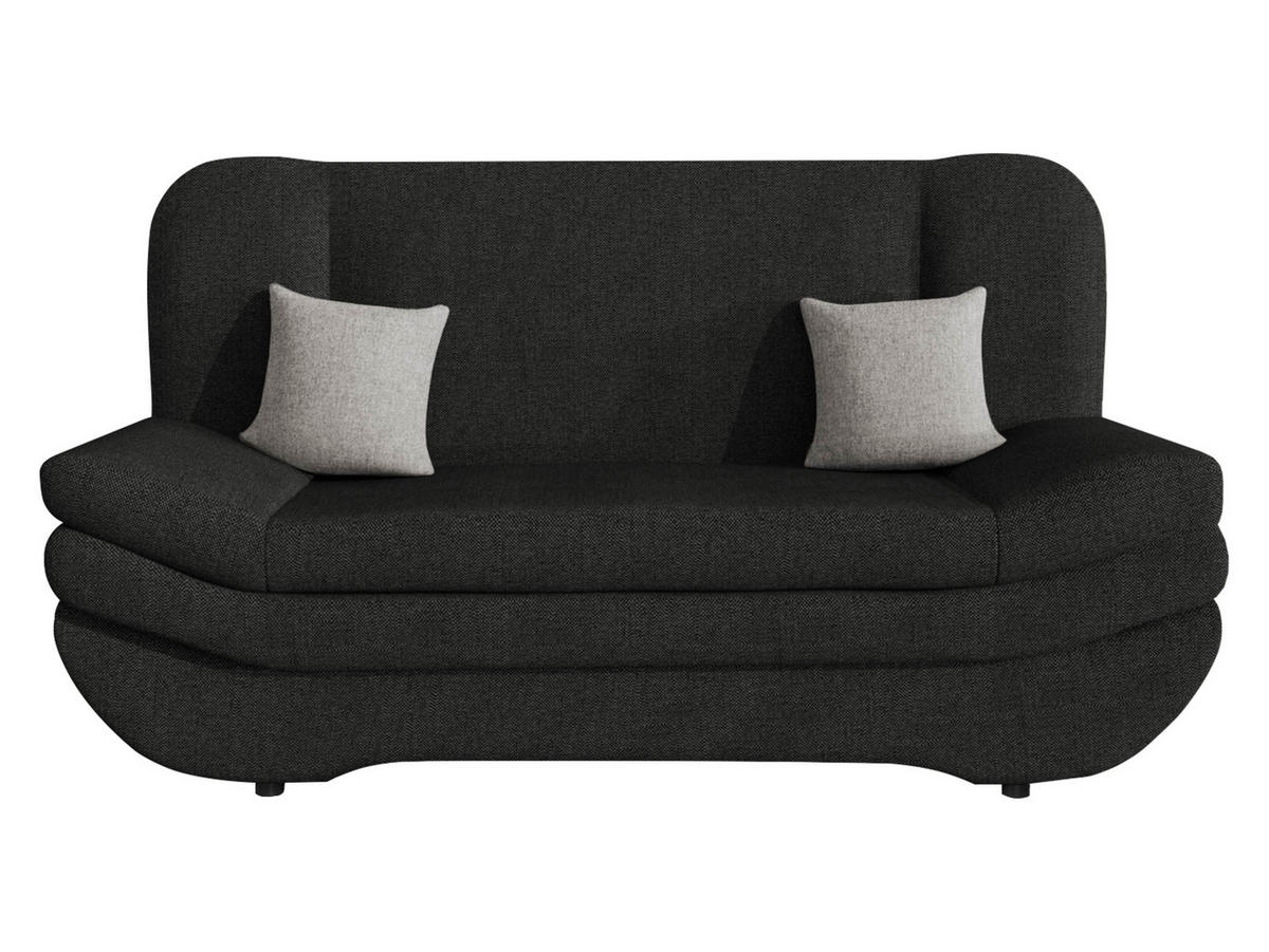 SCHLAFSOFA Weronika - Anthrazit/Schwarz, Holz/Kunststoff (200/95/90cm) - MIRJAN24