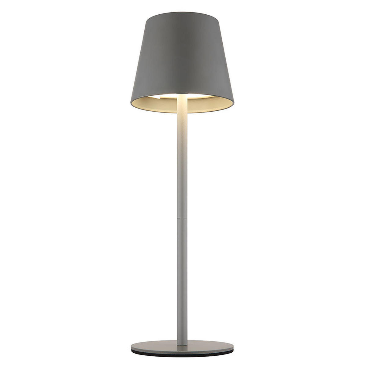 LED TISCHLAMPE Vannie Grau Akku - Grau, Metall (11.5/11.5/36cm) - Globo Lighting