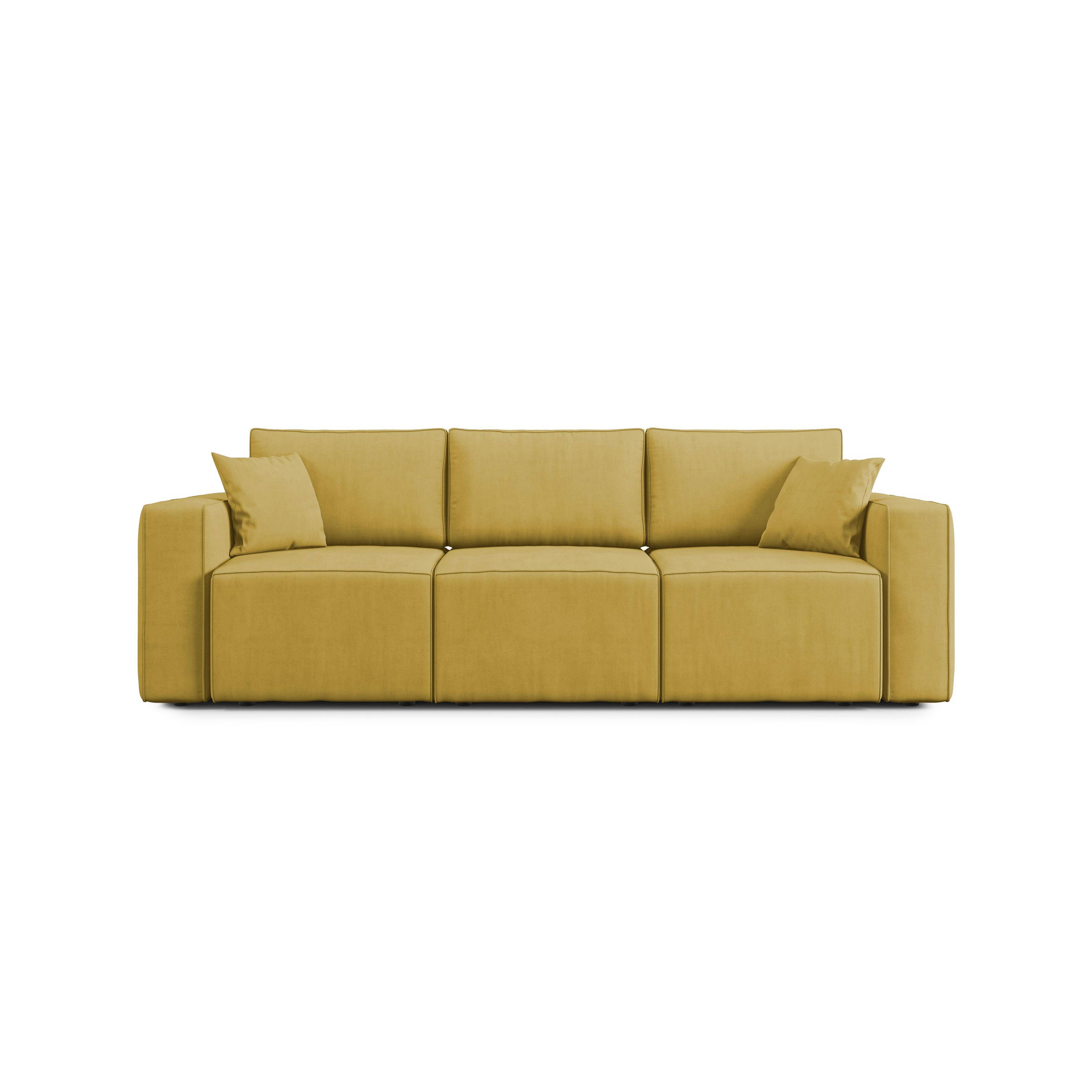 LINEARSOFA Morfeo - Gelb, Textil (245/86/99cm) - Divani.store