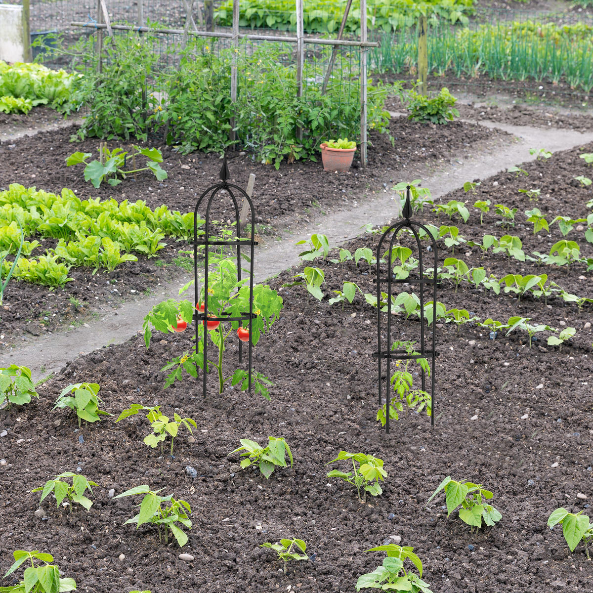 2XRANKHILFE - Schwarz, Kunststoff/Metall (20/70/20cm) - Relaxdays