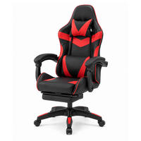 GAMING-STUHL Akron Schwarz und Rot Verstellbar Ergonomisch - Rot, Kunststoff (63/112/75cm) - Concept Usine