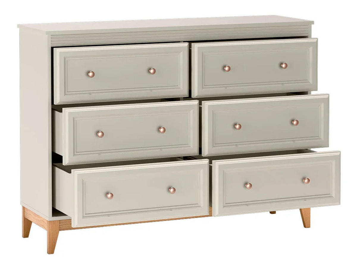 KOMMODE WINDSOR W-3 - Kaschmir, Holzwerkstoff (136/100/41cm) - Meblini