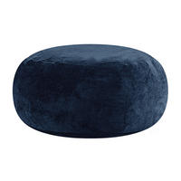 SITZSACK Sofa 122 cm Blue faltbar - Blau, Kunststoff (100/50/100cm) - Beauniv