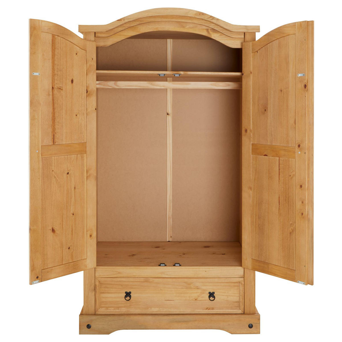 KLEIDERSCHRANK SALSA - Naturfarben, Holz (103/188/57cm) - CARO-Möbel
