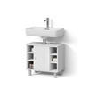 WASCHBECKENUNTERSCHRANK Fucino Weiß 60 x 54 cm - Weiß, Holzwerkstoff (60/54/32cm) - Livinity®