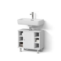 WASCHBECKENUNTERSCHRANK Fucino Weiß 60 x 54 cm - Weiß, Holzwerkstoff (60/54/32cm) - Livinity®