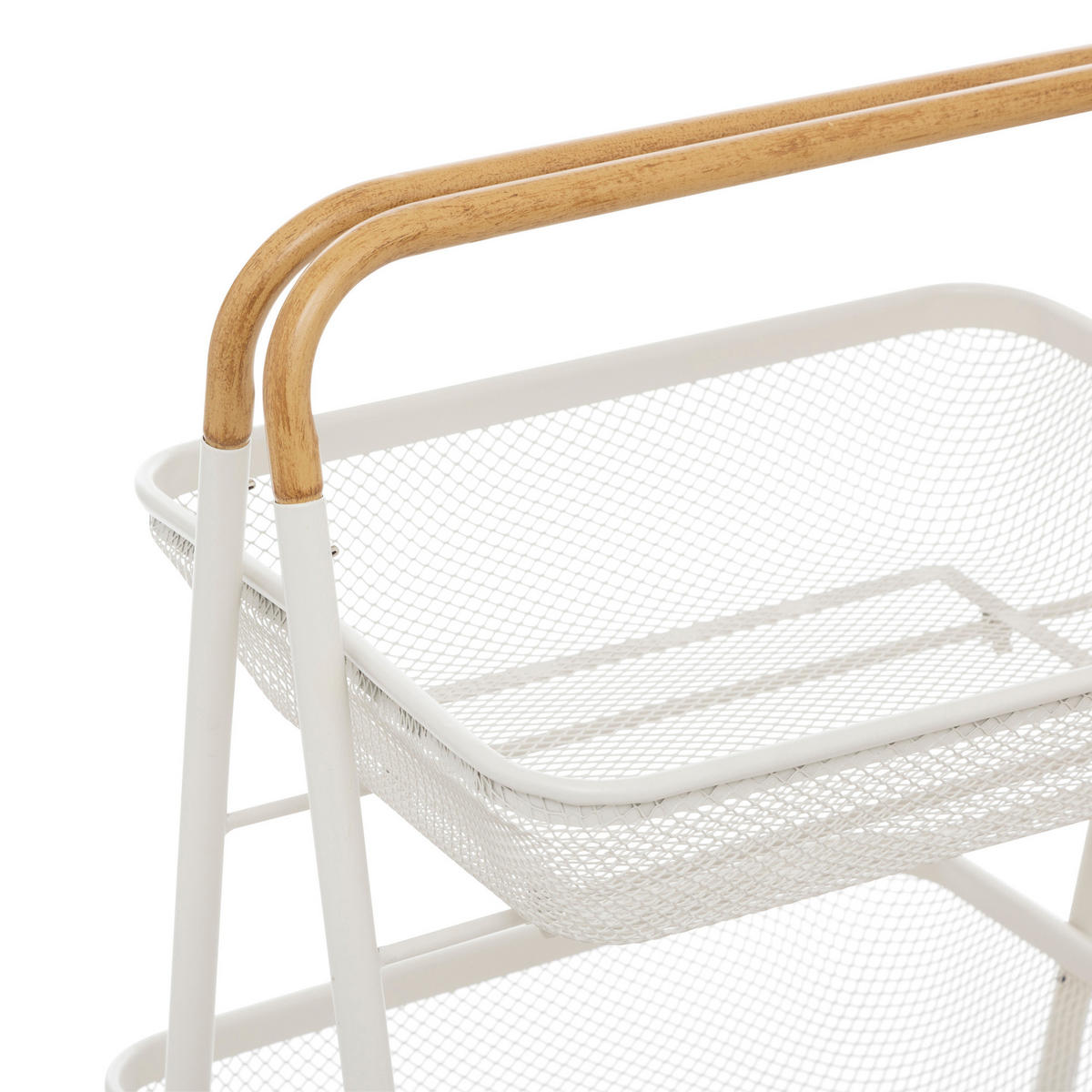 KÜCHENWAGEN 3 Körbe Mayaj Beige 48/41,5/86 cm - Beige, Metall (41.5/86/48cm) - 5five Simply Smart