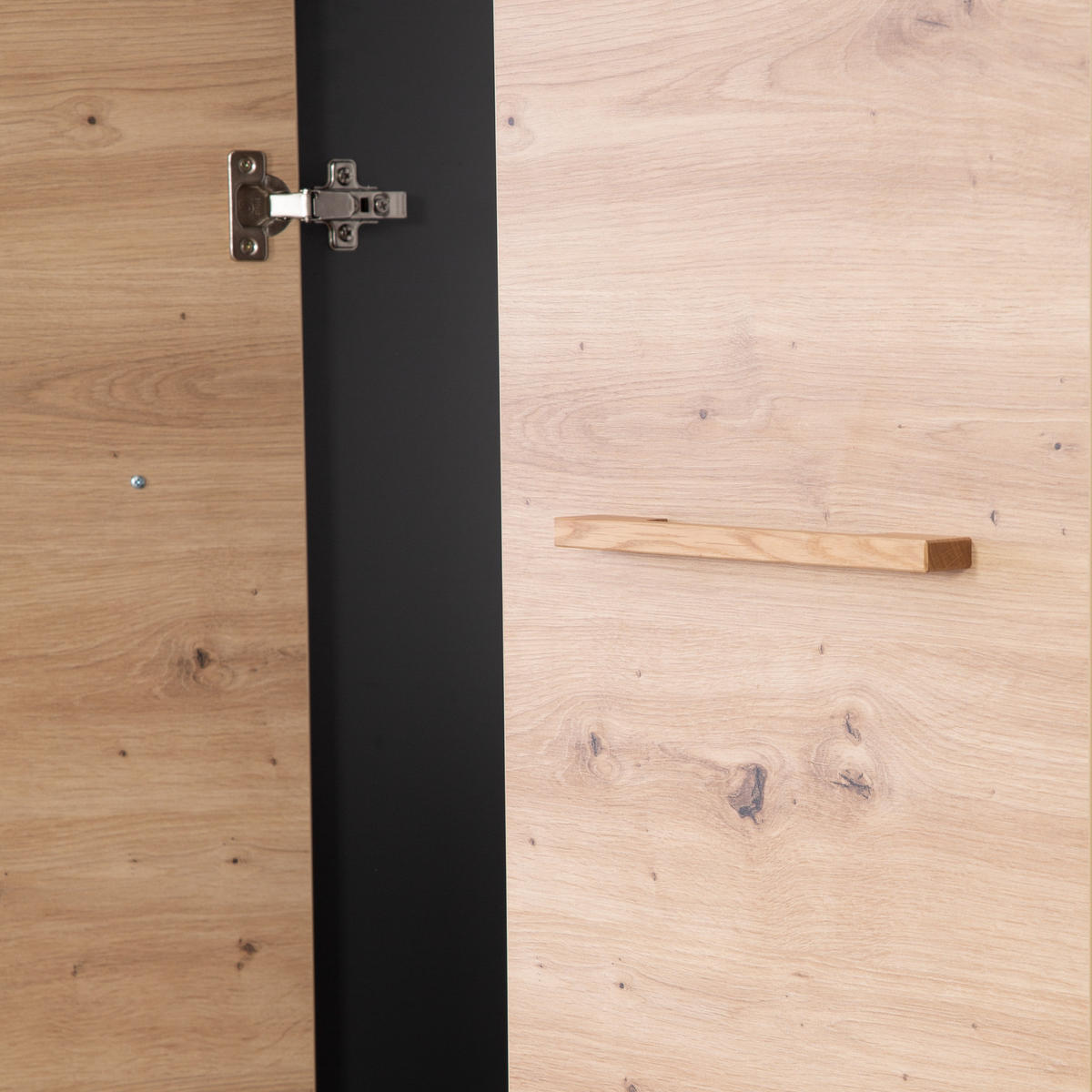 KLEIDERSCHRANK Lenn - Anthrazit, Holz/Holzwerkstoff (131.5/195/54cm) - Roba