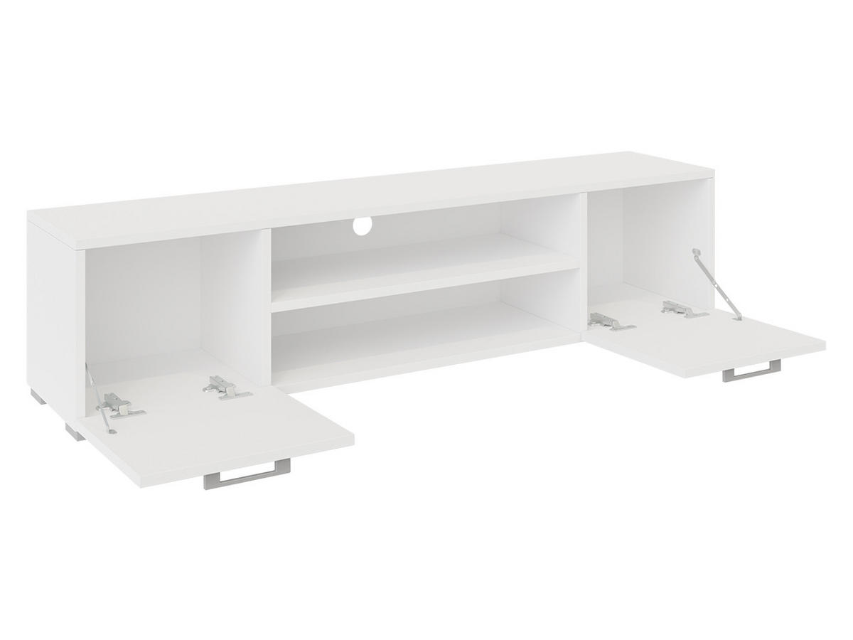 TV-ELEMENT Gimren 2D - Hellgrau/Weiß, Holzwerkstoff/Kunststoff (156/36/35cm) - MIRJAN24