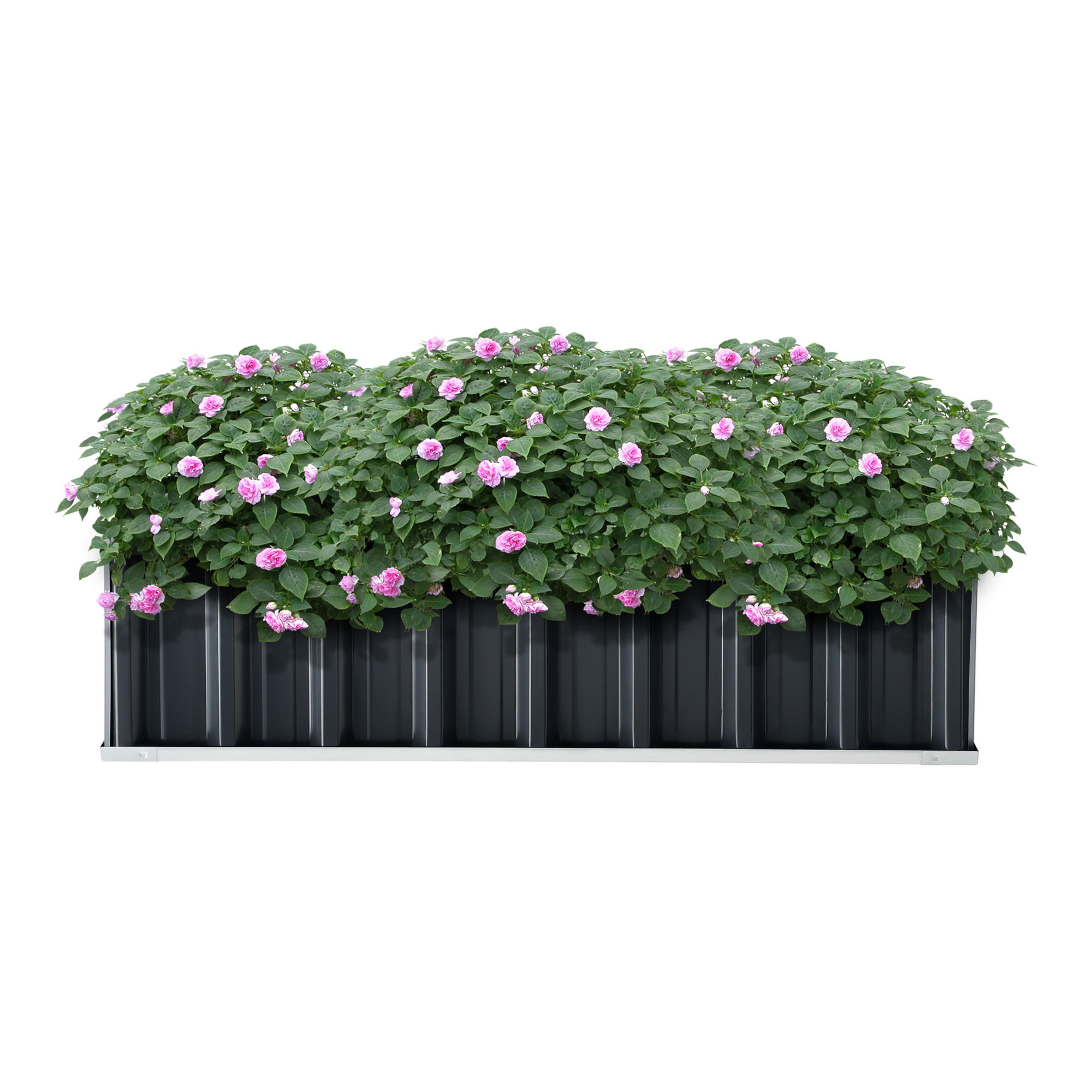 PFLANZBEET Zevenaar - Anthrazit, Metall (118/30/90cm) - [en.casa]