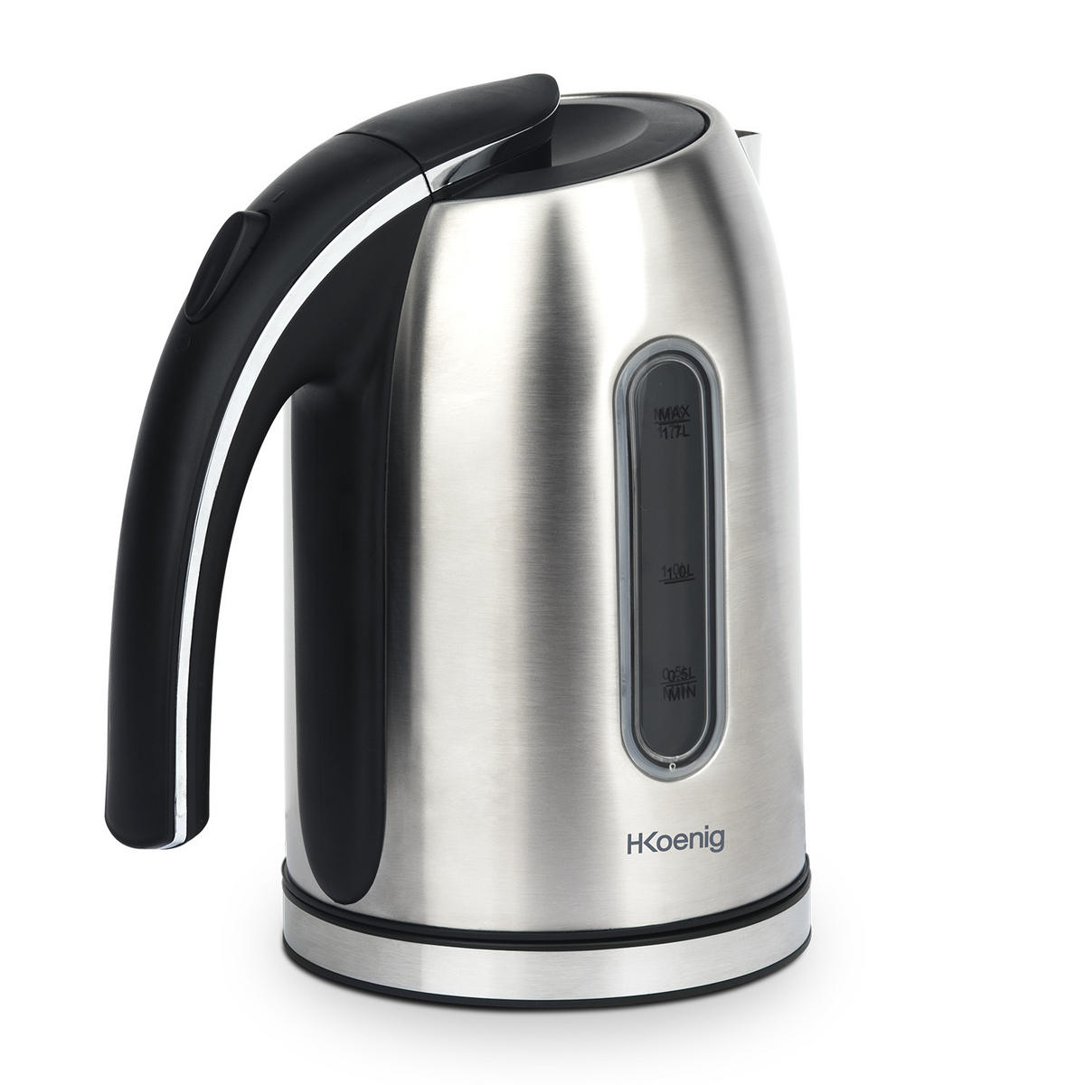 WASSERKOCHER BO17 Silber, 1,7 L - Grau, Metall (15/24.5/20cm) - HKoenig