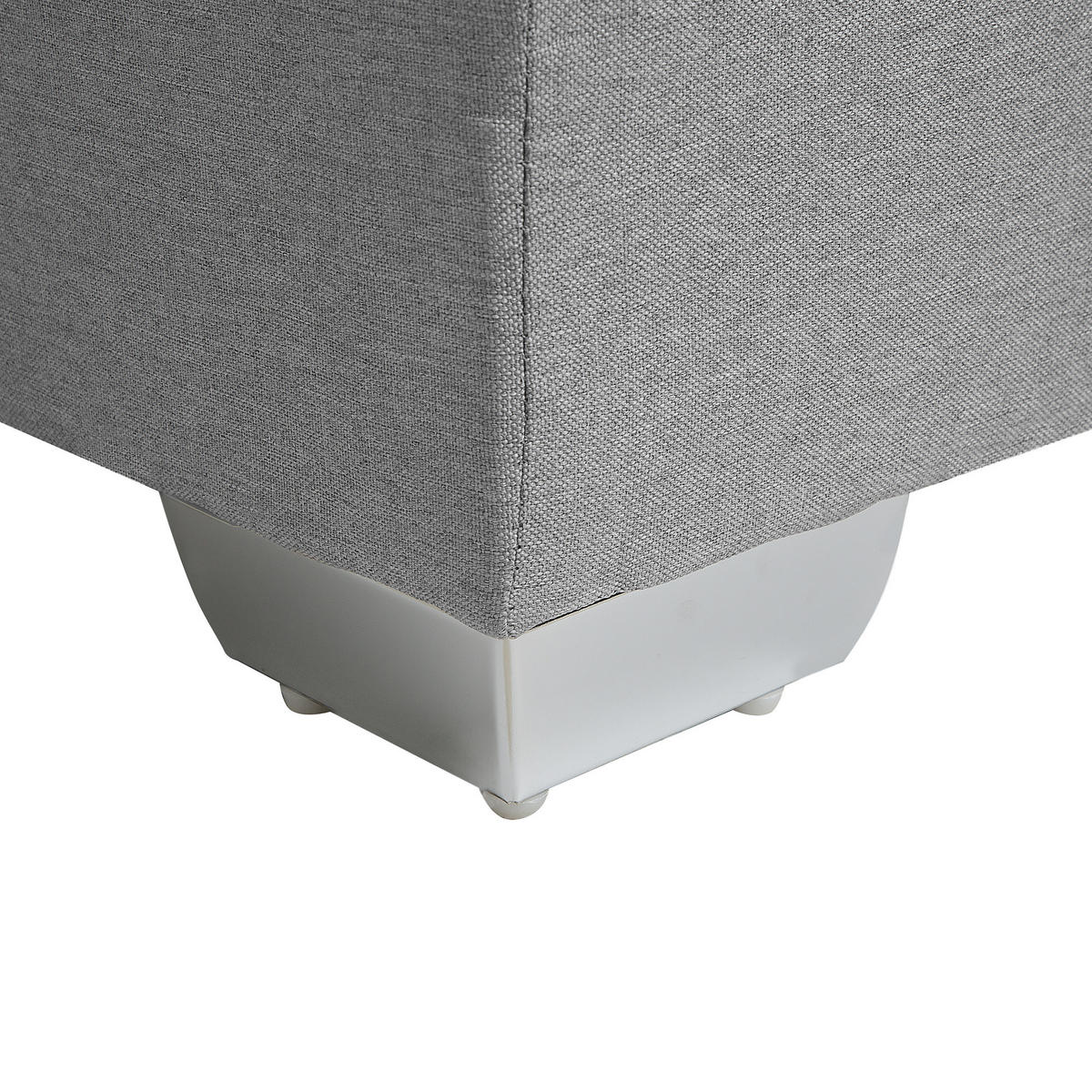 BOXSPRINGBETT 160/200cm Hellgrau Consul - Hellgrau, Textil (160/200cm) - Beliani