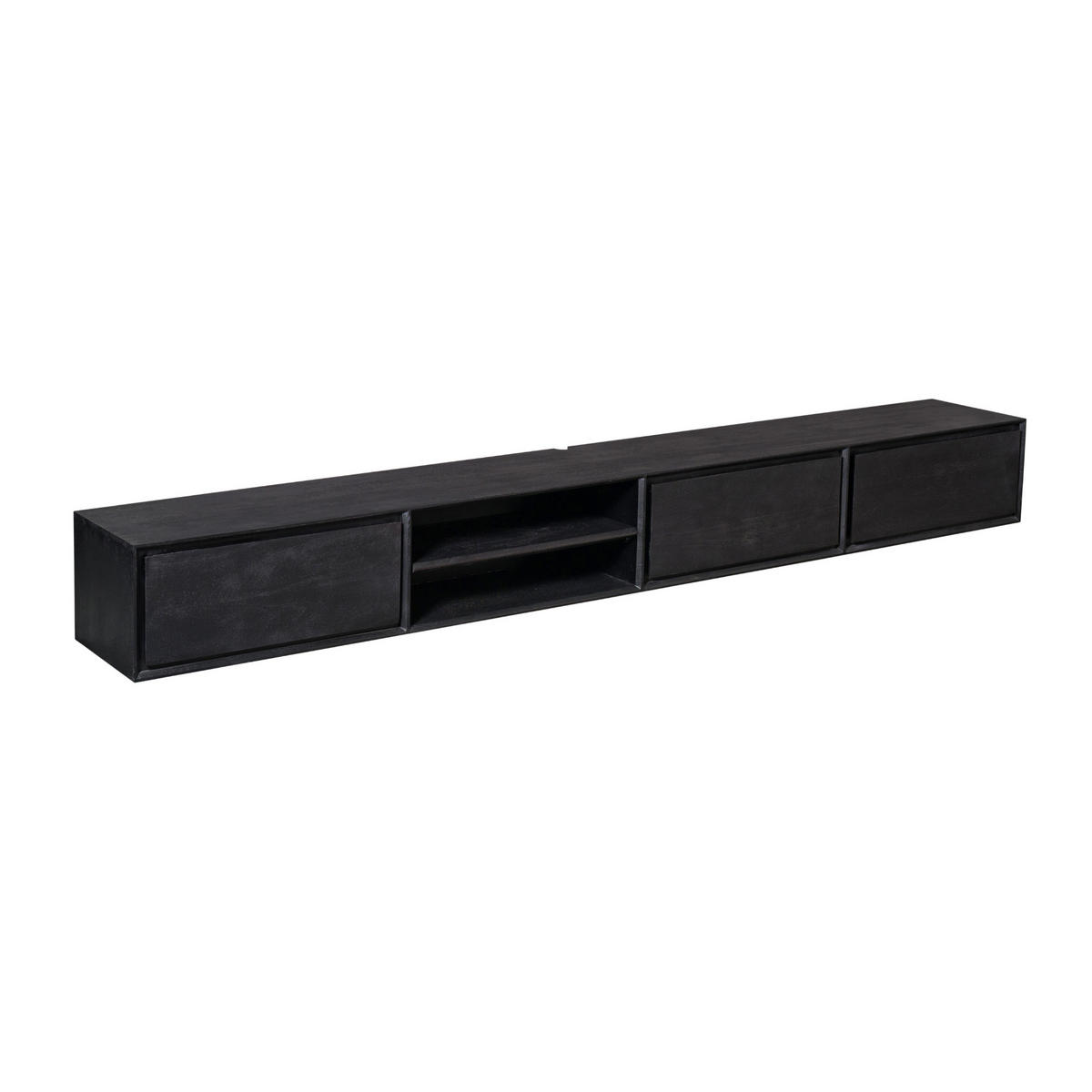 TV-MÖBEL Ambiance Schwarz 35/240/30 cm - Schwarz, Holz (240/30/35cm) - Starfurn