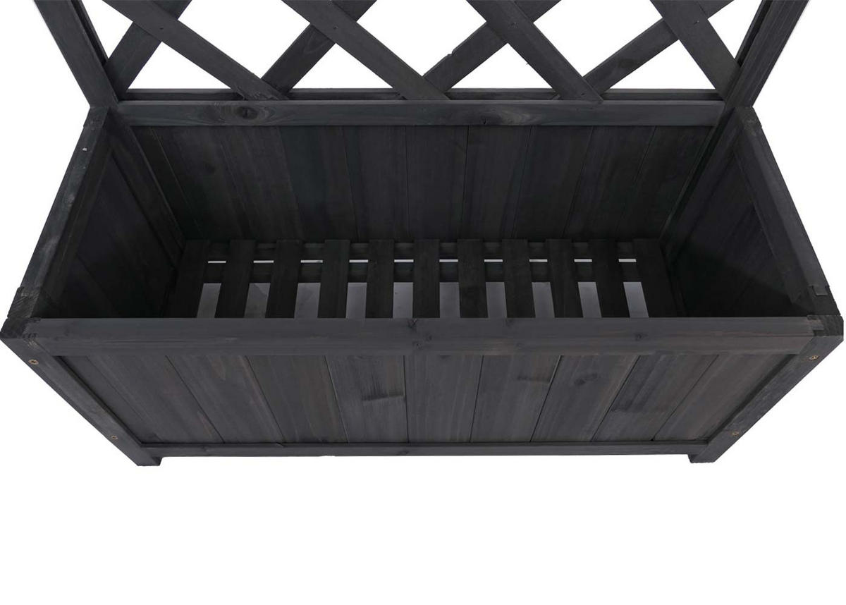 HOCHBEET 135x70x30cm Anthrazit-Grau - Grau, Holz (70/135/30cm) - PROREGAL