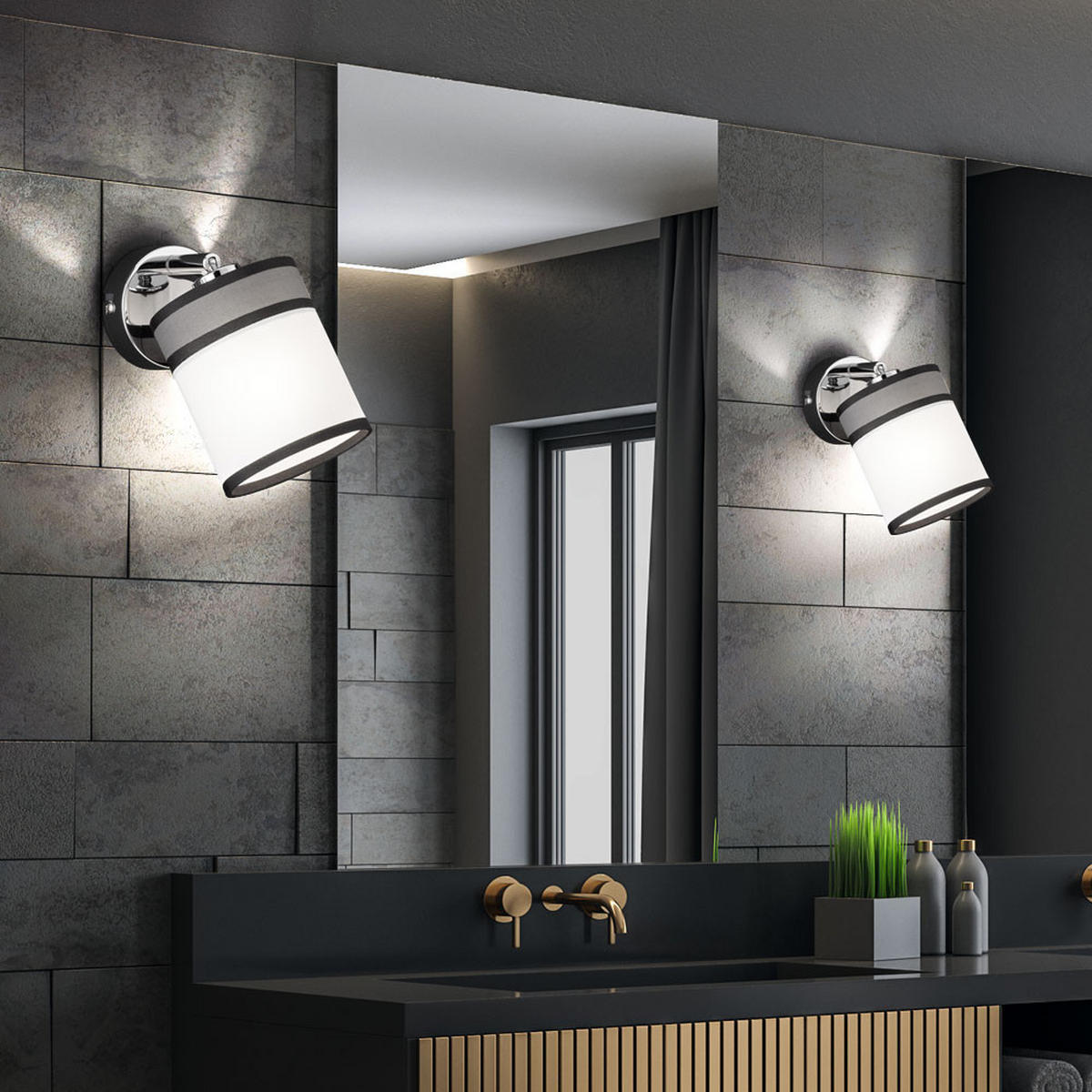 LED WANDLEUCHTE Metall Weiß - Weiß, Metall (15.5/15.5/10cm) - Wofi