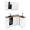 WINKELKÜCHE 240x180 cm mit Arbeitsplatte - SIMPLY Z12 - in Weiß Hochglanz / Weiß - Weiß Hochglanz, Holz/Holzwerkstoff (420/212/53cm)
