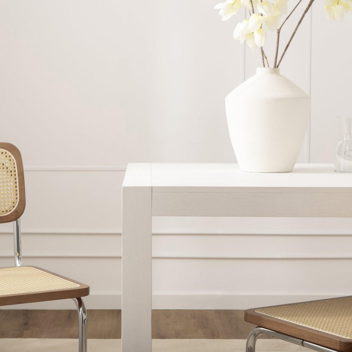 AUSZIEHBARER TISCH Auren Weiß 150-200 cm x 77,5 cm - Weiß, Holzwerkstoff (90/150/77cm)