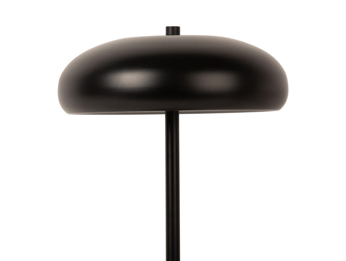 TISCHLAMPE Pilz Shroom Ø 25 cm - Schwarz, Metall (25/25/30cm) - Leitmotiv