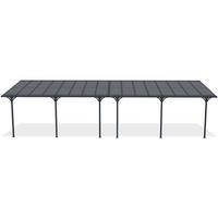 PERGOLA / CARPORT Kleo Grau 10m x 3m - Grau, Metall (990/270/300cm) - Cazeboo