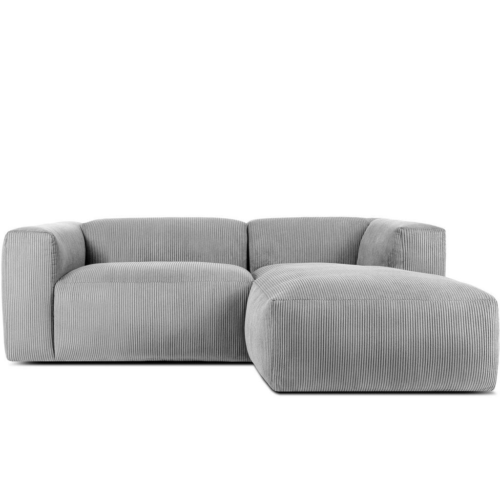 Thumbnail - Konsimo® Eckmodulsofa-Rechts, Hellgrau, Textil, L-Form,Freiform, 237x180 cm, Wohnzimmer, Sofas & Couches, Wohnlandschaft...
