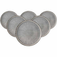 PLATZTELLER Natura Grau ø 32 cm 6er Set - Grau, Keramik (32cm) - Ritzenhoff Breker