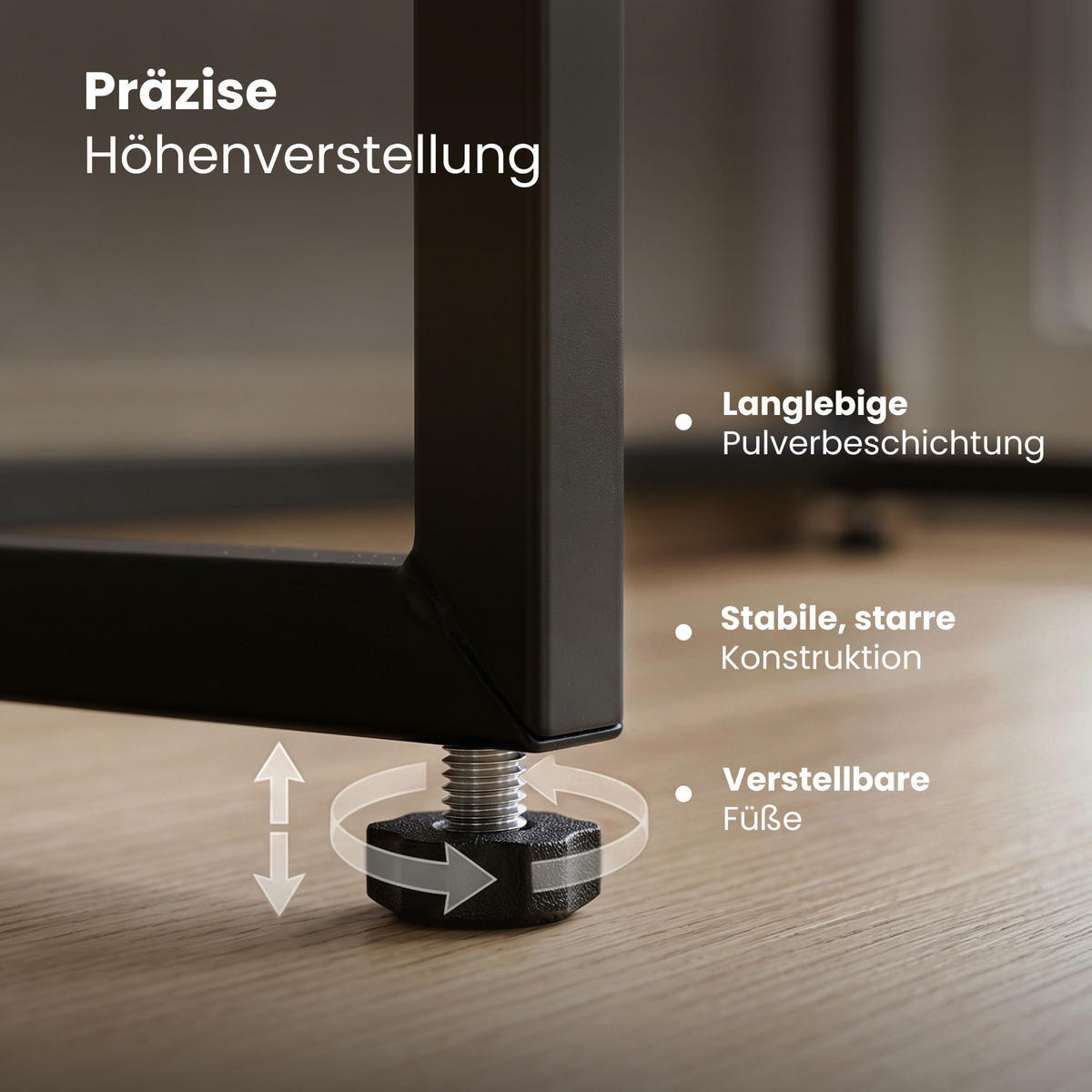 KONSOLENTISCH ELANO 80 cm Sonoma Eiche - Schwarz/Sonoma Eiche, Holzwerkstoff (35/80/80cm) - Akord