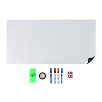 WHITEBOARD Folie - Weiß, Kunststoff/Metall (80/40/0.5cm) - Relaxdays