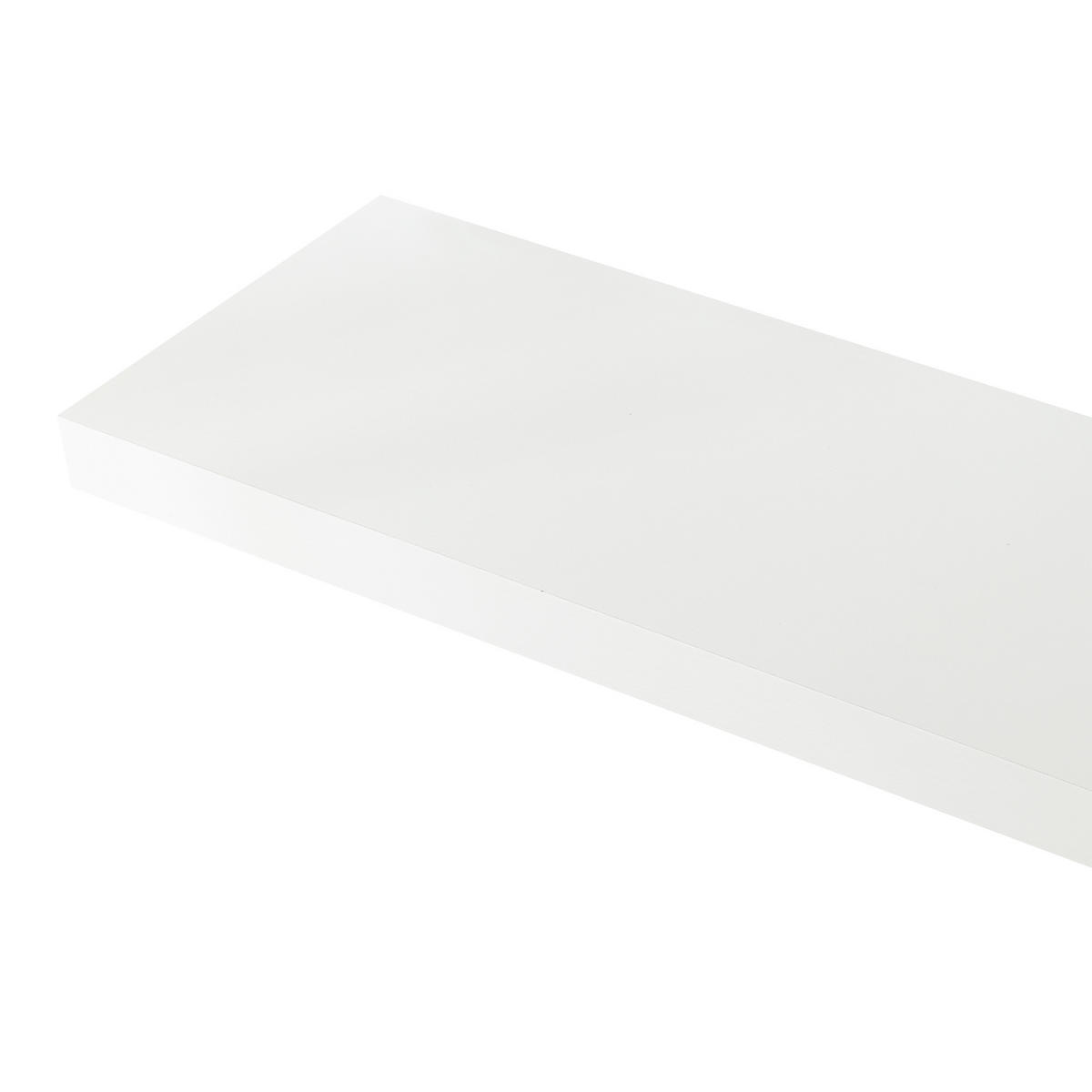 WANDREGAL-SET 2 TLG. Stranda - Weiß, Holzwerkstoff/Metall (20/4/100cm) - [en.casa]