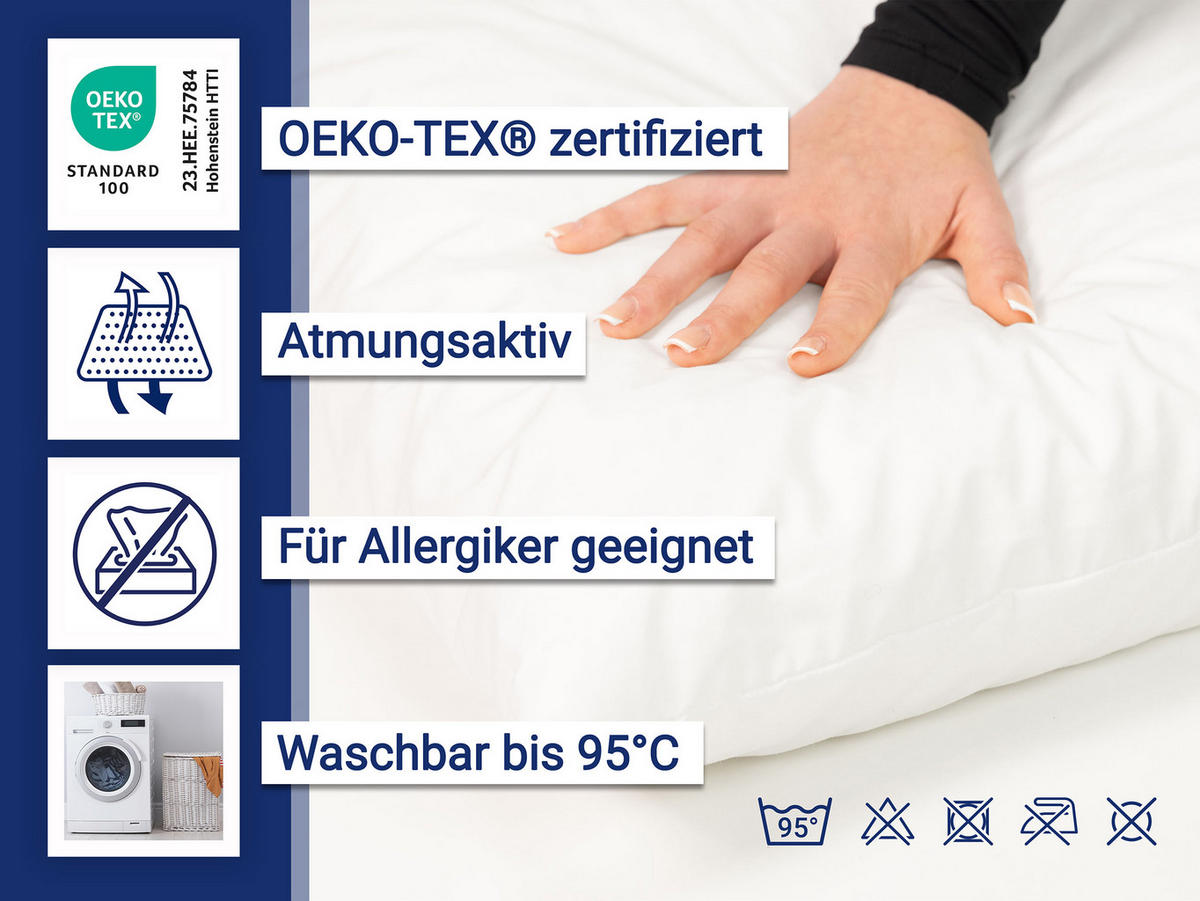 KISSEN, 2er-Set, 35x45 cm, 50% Polyester, 50% Baumwolle, Weiß - Weiß, Textil (35/45cm) - Zollner