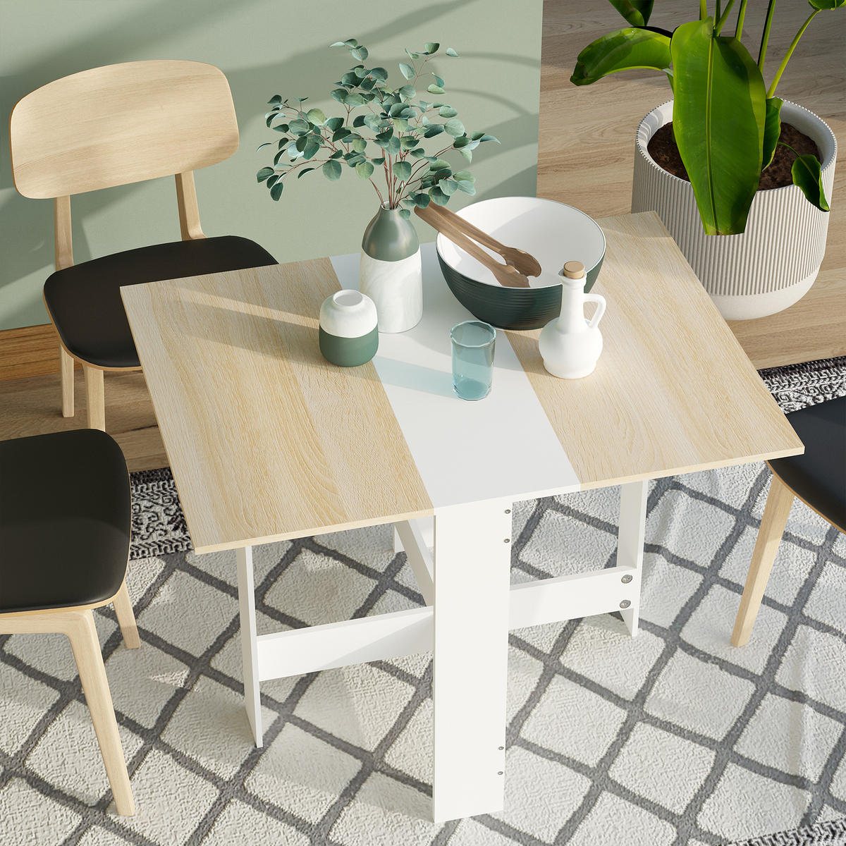 ESSTISCH Weiß 1 Stück - Weiß, Holz (103/76/74cm) - GiPP