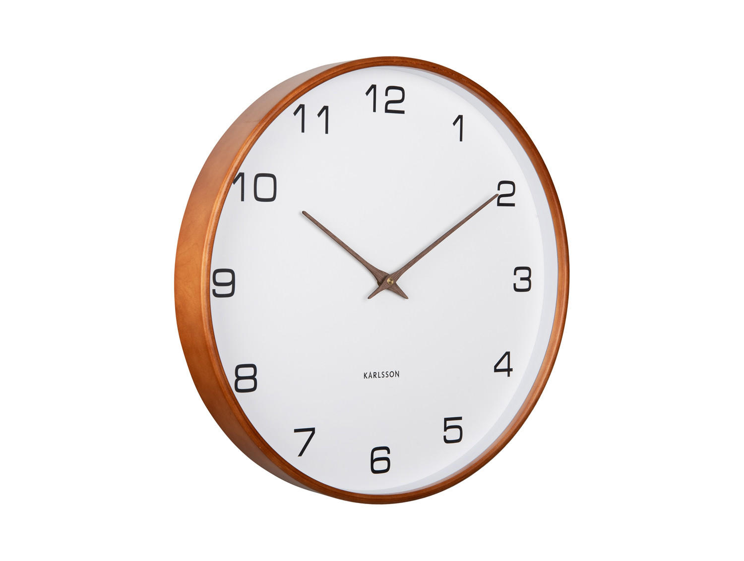 WANDUHR Acento Ø40 cm - Weiß, Holz (40/40/5cm) - Karlsson