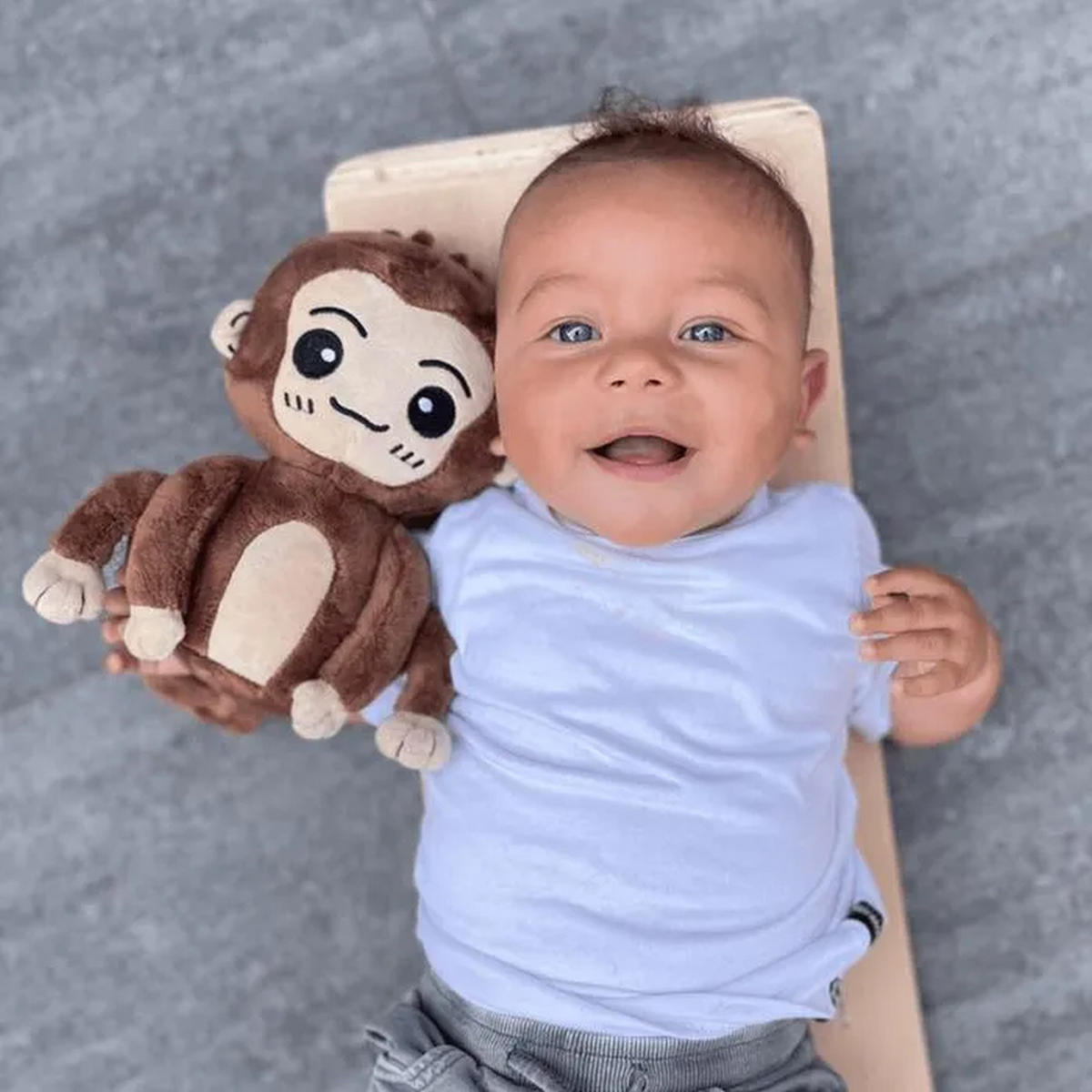 PLÜSCHTIER Kuschelaffe 15 cm Für Babys und Kleinkinder Braun - Braun, Textil (5/7cm) - Twinky