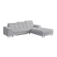 ECKSOFA mit Schlaffunktion Ottomane Rechts COMA L 271x203x79 Grau Cord - Anthrazit, Holzwerkstoff/Textil (203/271cm) - ALTDECOR