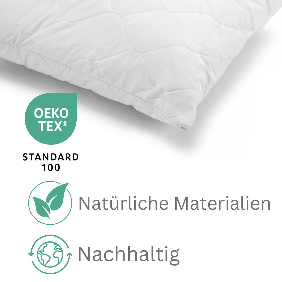 KISSEN LUXURY SILK BEDDING, Seide - Weiß, Textil (50/70cm) - WOODEK