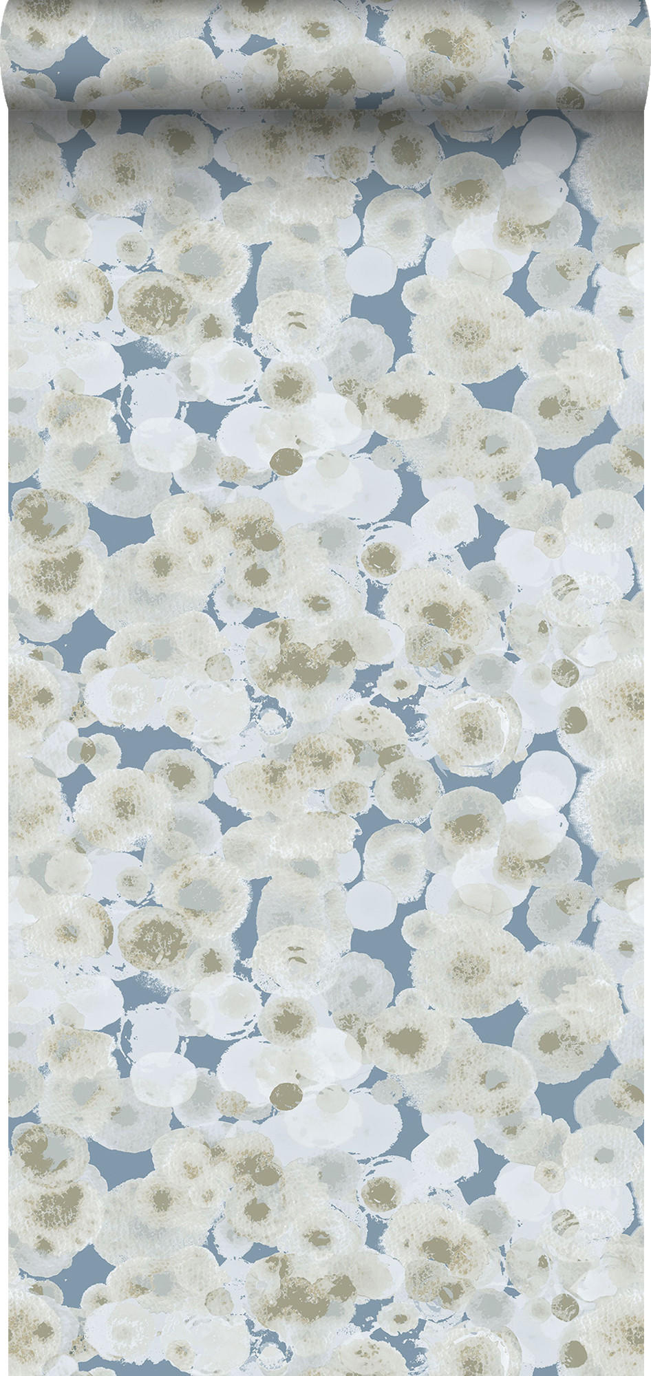 TAPETE Aquarellblasen 53 cm x 10 m - Beige, Papier (53/1000cm) - Sanders & Sanders