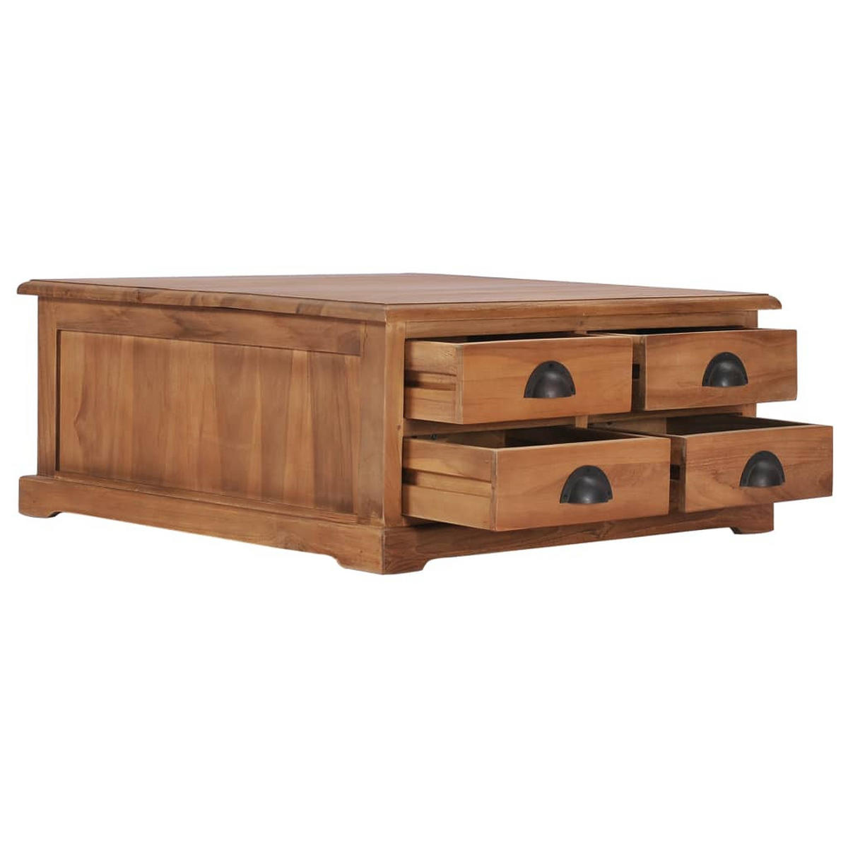 COUCHTISCH 68 x 68 x 30 cm Teak - Braun, Holz (68/68/30cm) - furnicato