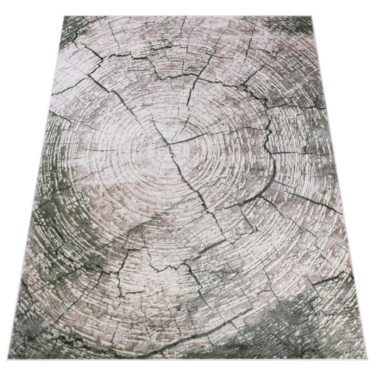 KOBEREC zelený štruktúra dreva - 160 x 230 cm - lesná zelená, textil (160/230cm) - Mazovia