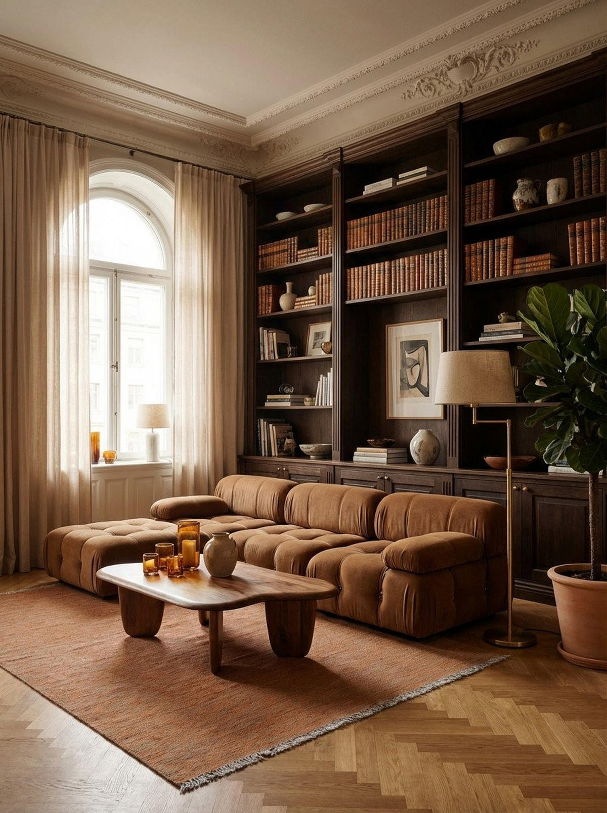 HANDWEBTEPPICH Kelim Gashgai Orange 202/146 cm Schurwolle - Orange, Textil (146/202cm) - Looma